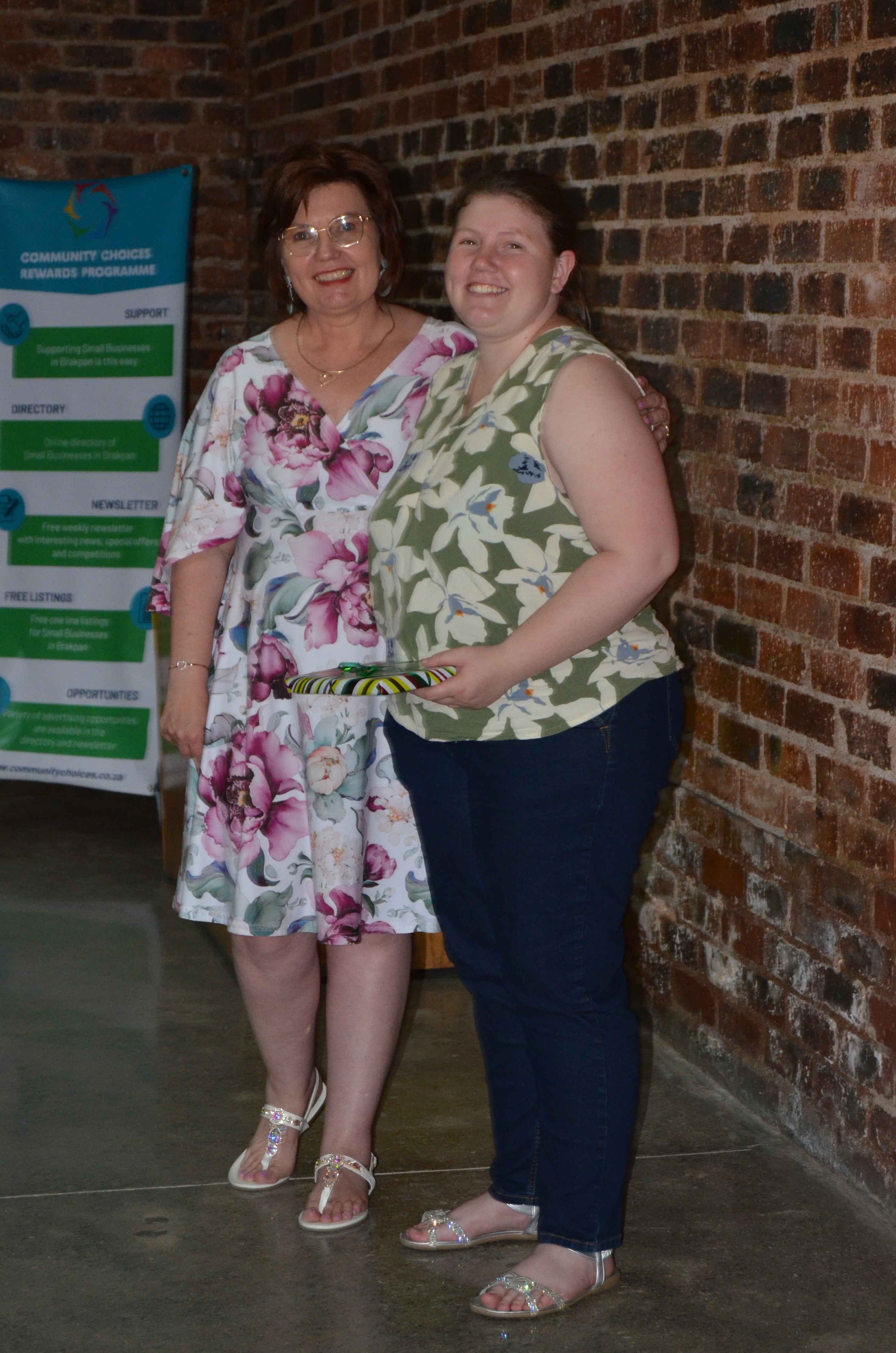 DSC_0267 copy Mientjie Kleinhans with Dominique Steyn